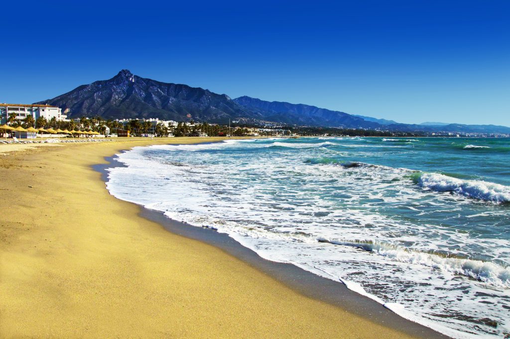 Plage de la Costa del Sol en Andalousie